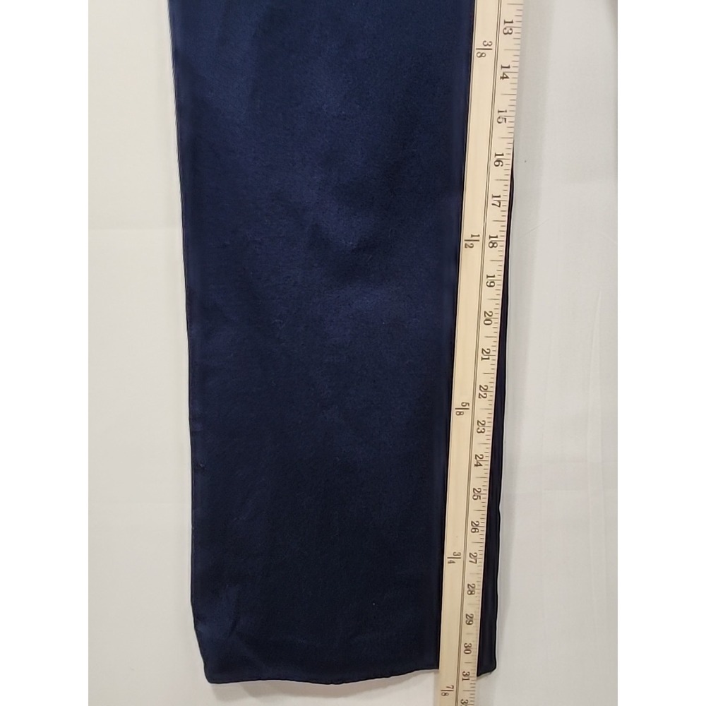 Lauren Ralph Lauren Pants Womens Size 8 Navy Blue Flare Leg Pockets 31 Inseam - Picture 6 of 9